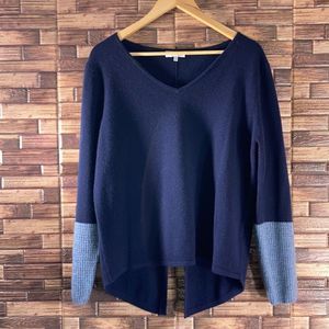 Women’s Medium  Knyt & Lynx Blue Pullover Cashmere Sweater